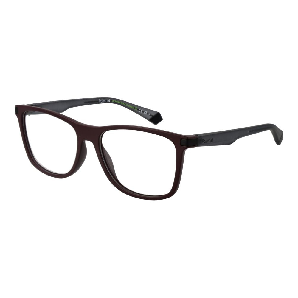 Polaroid Burgundy Polyester Glasses Men's (Frames)