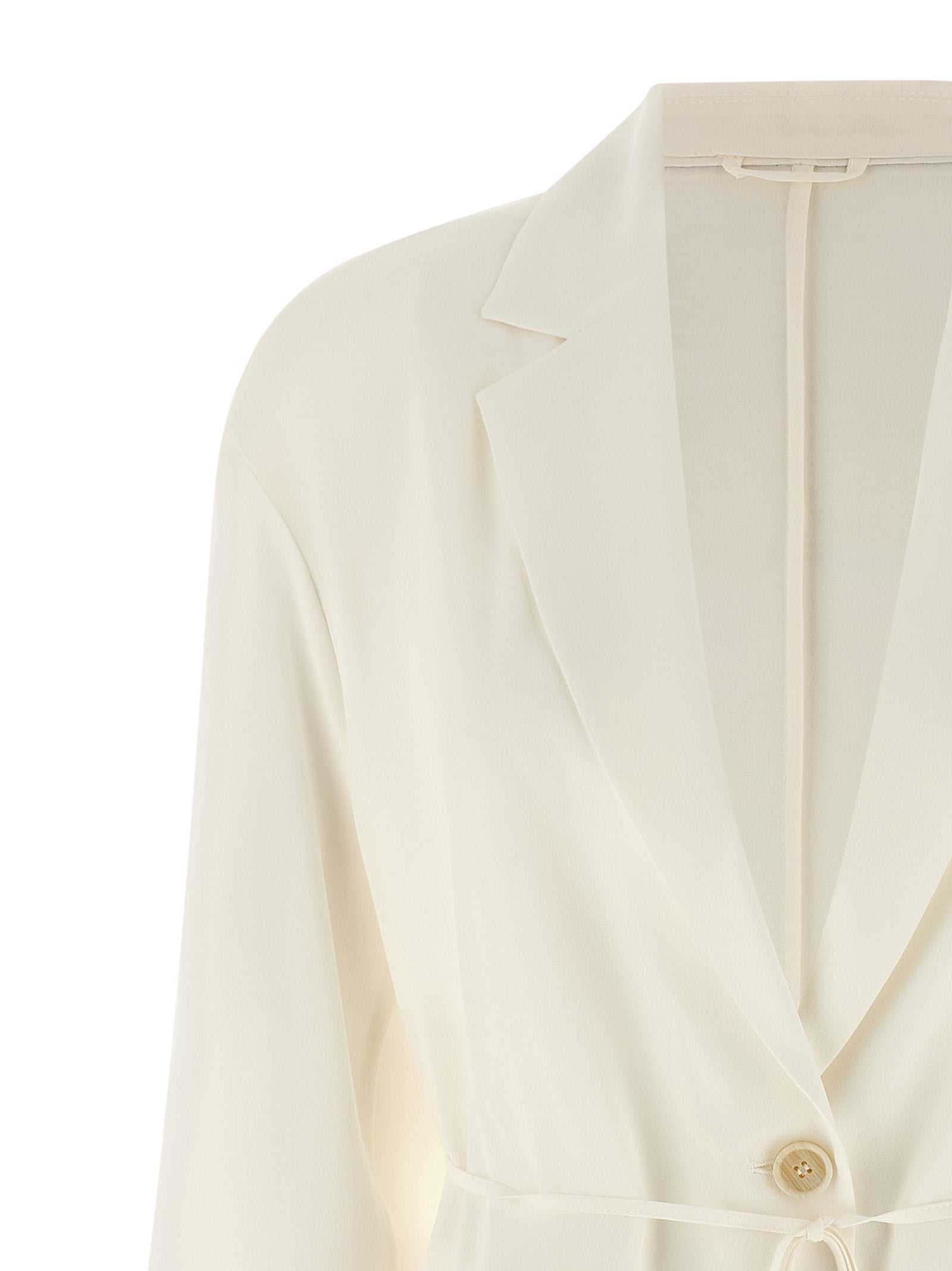 Brunello Cucinelli Beige Silk Women's Blazer