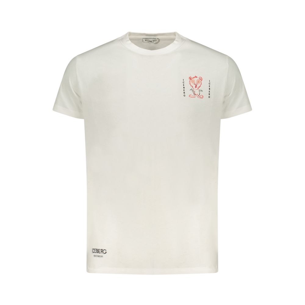 Iceberg Bianco Cotton Men Men's T-Shirt