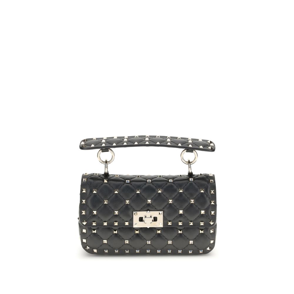 Valentino Garavani Black Lamb Ovis Aries Aries Shoulder Women's Bag