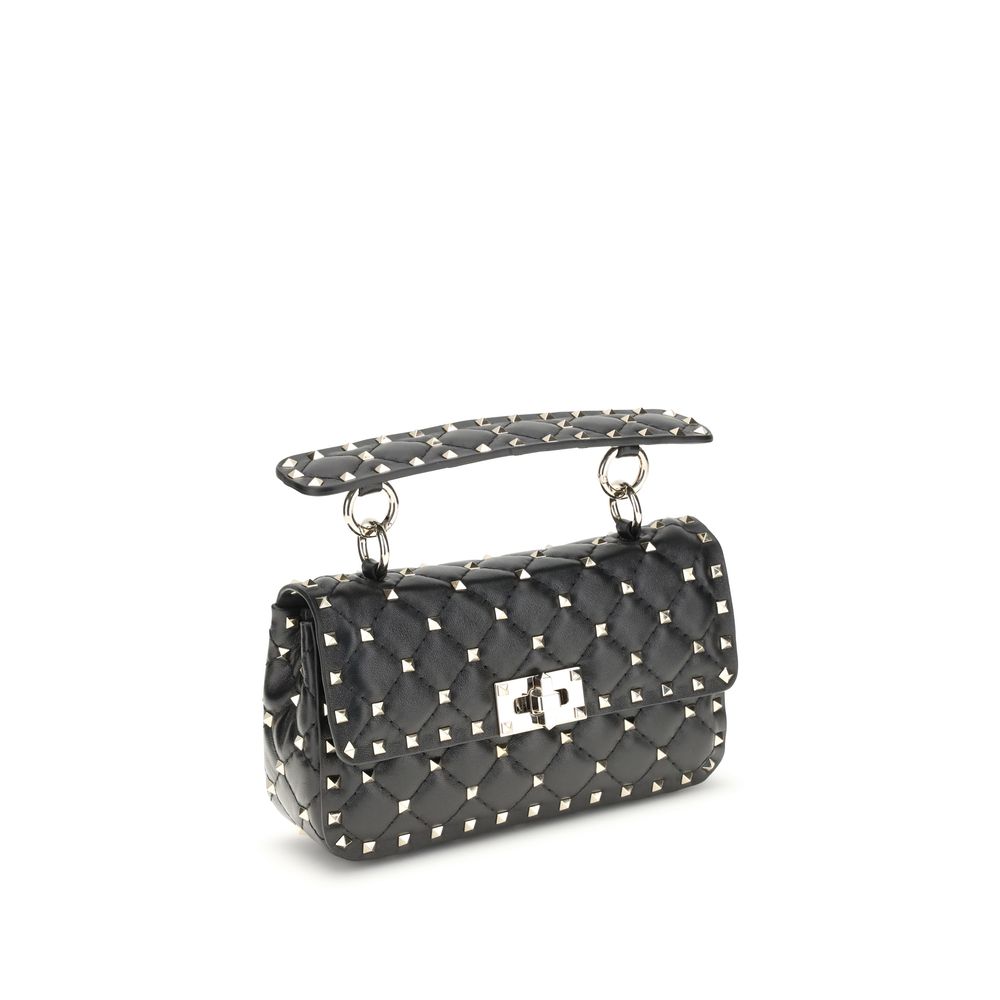 Valentino Garavani Black Lamb Ovis Aries Aries Shoulder Women's Bag