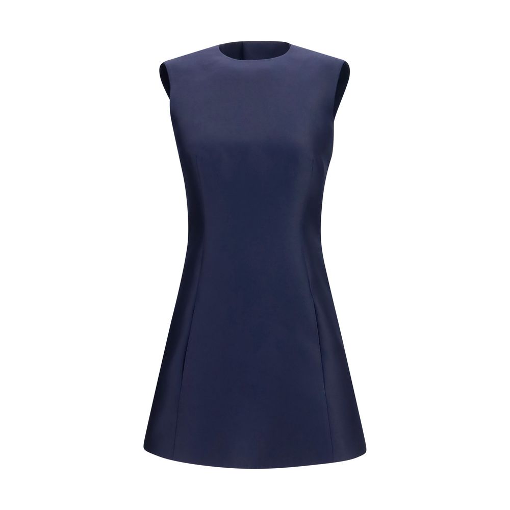 Balenciaga Blue Wool Oves Aries Casual Women's Dress