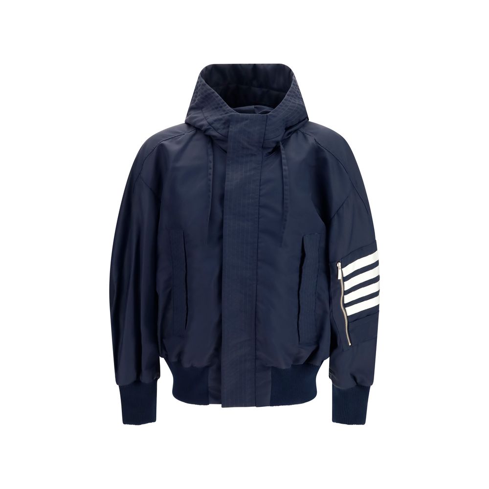 Thom Browne Black Cotton Shell Men's Jacket
