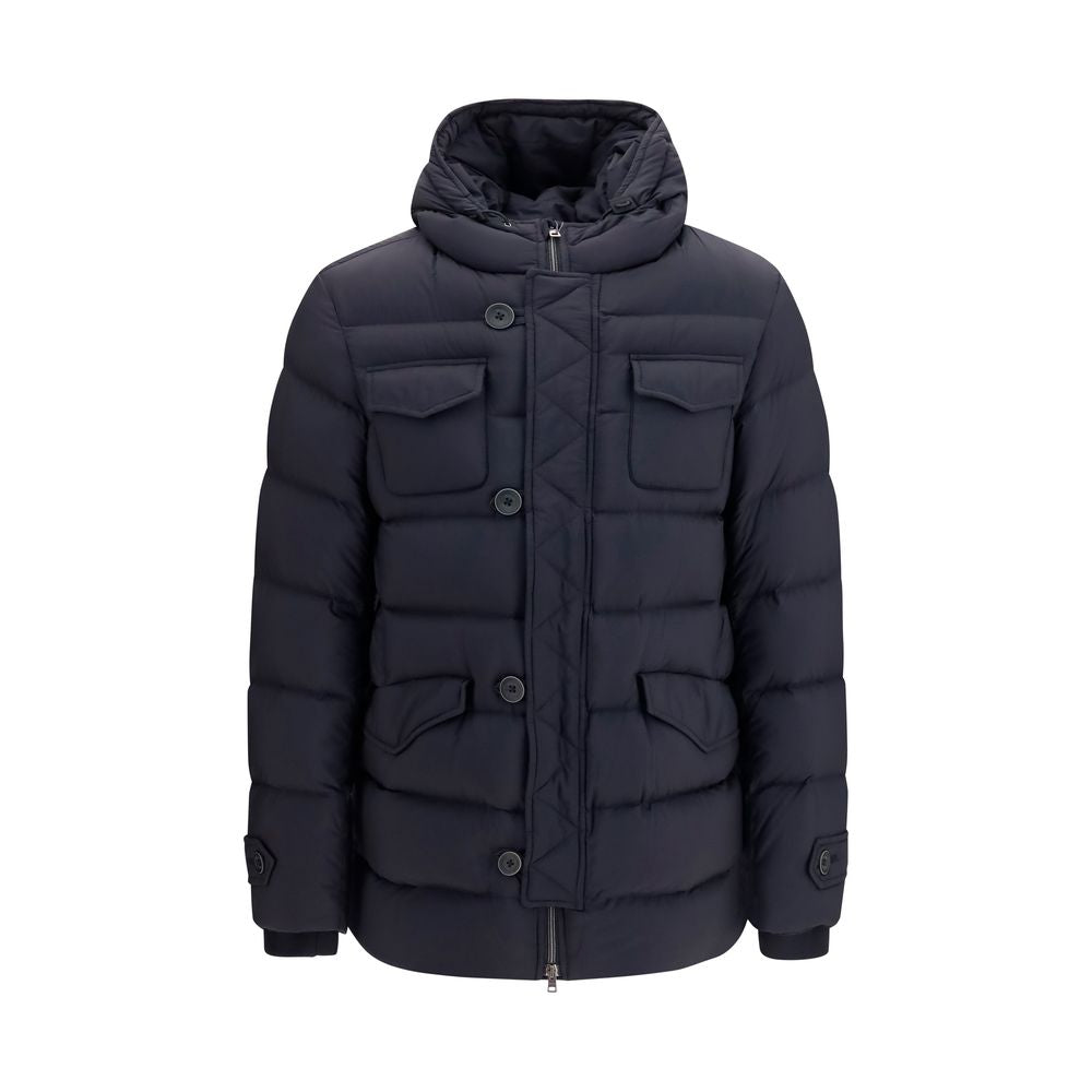 Herno Black Polyester Full-Length Men's Jacket