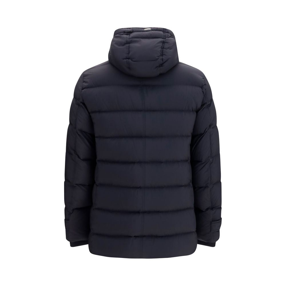 Herno Black Polyester Full-Length Men's Jacket