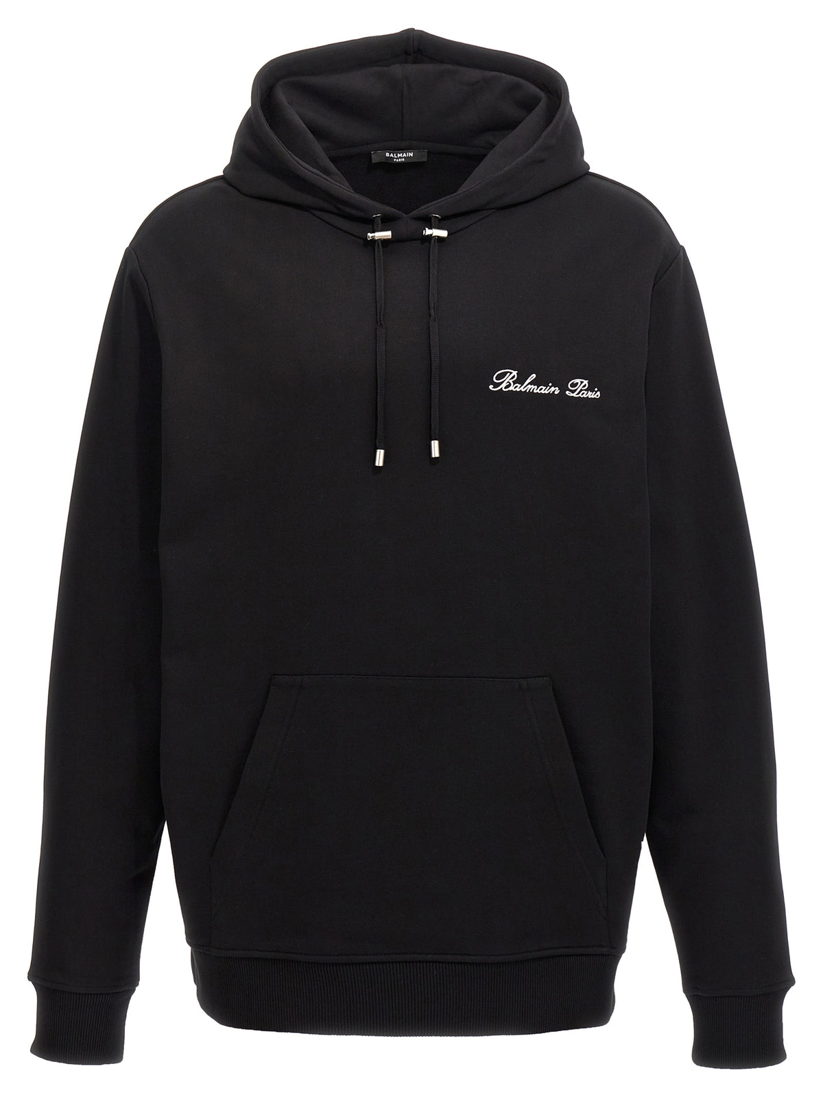 Balmain Black Cotton Men's Sweatshirt