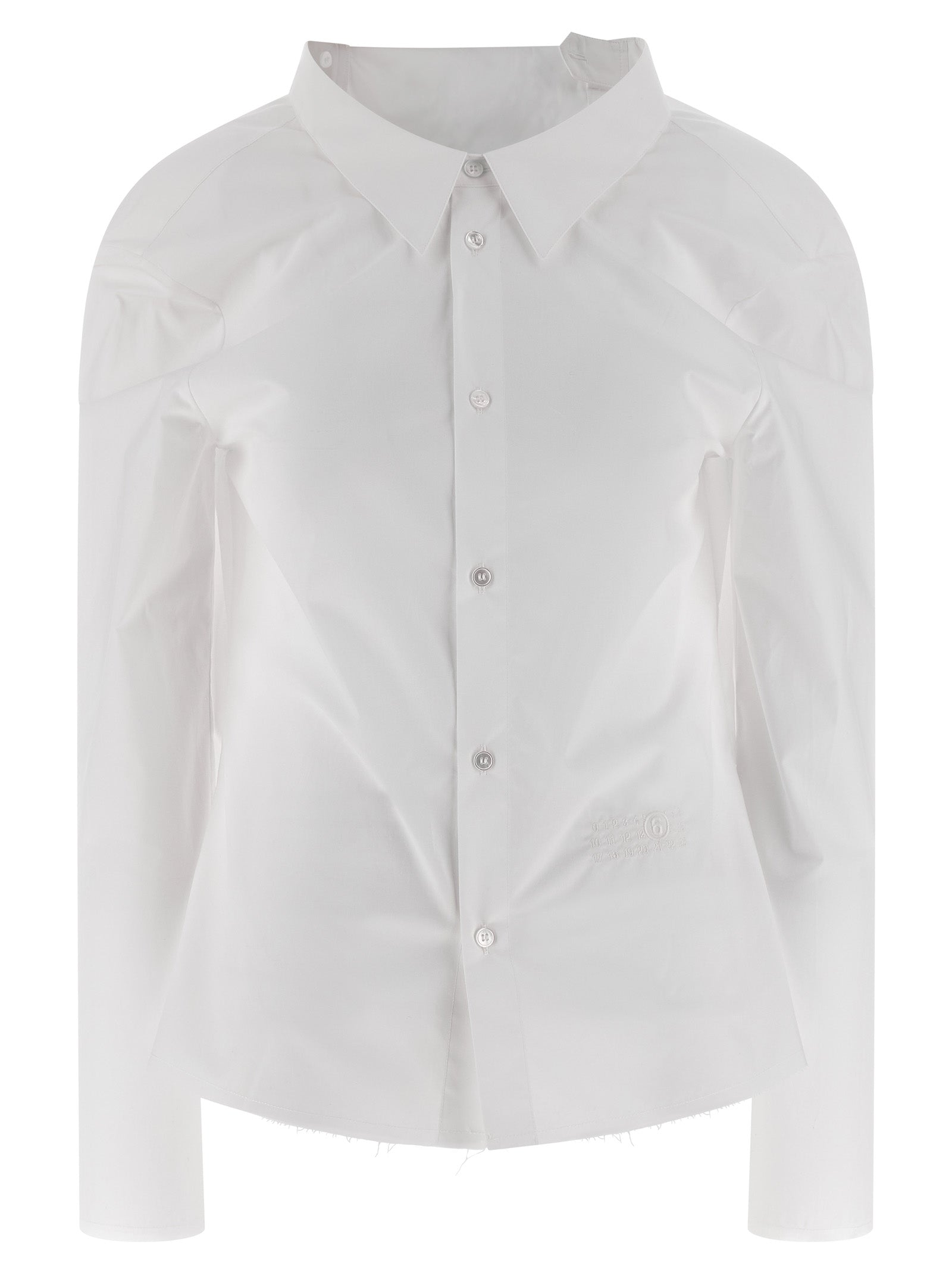 MM6 Maison Margiela White Cotton Women's Blouse