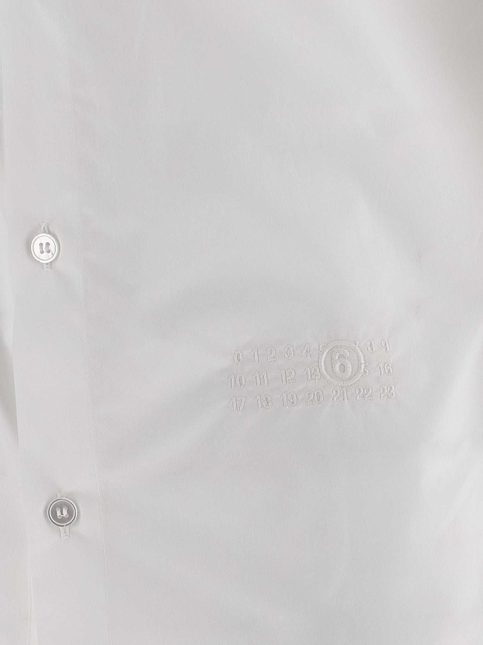 MM6 Maison Margiela White Cotton Women's Blouse