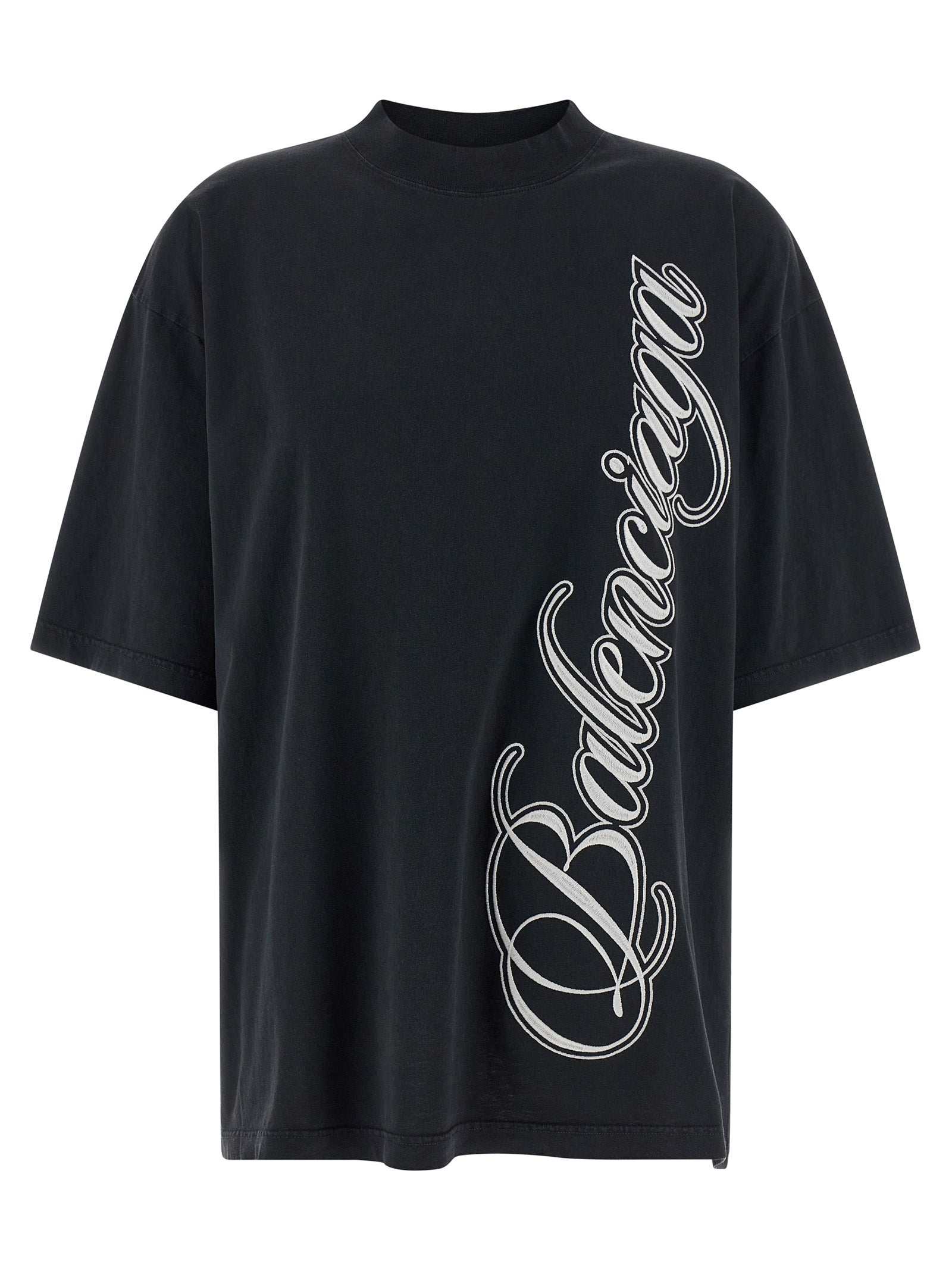Balenciaga Black Cotton Women's T-Shirt