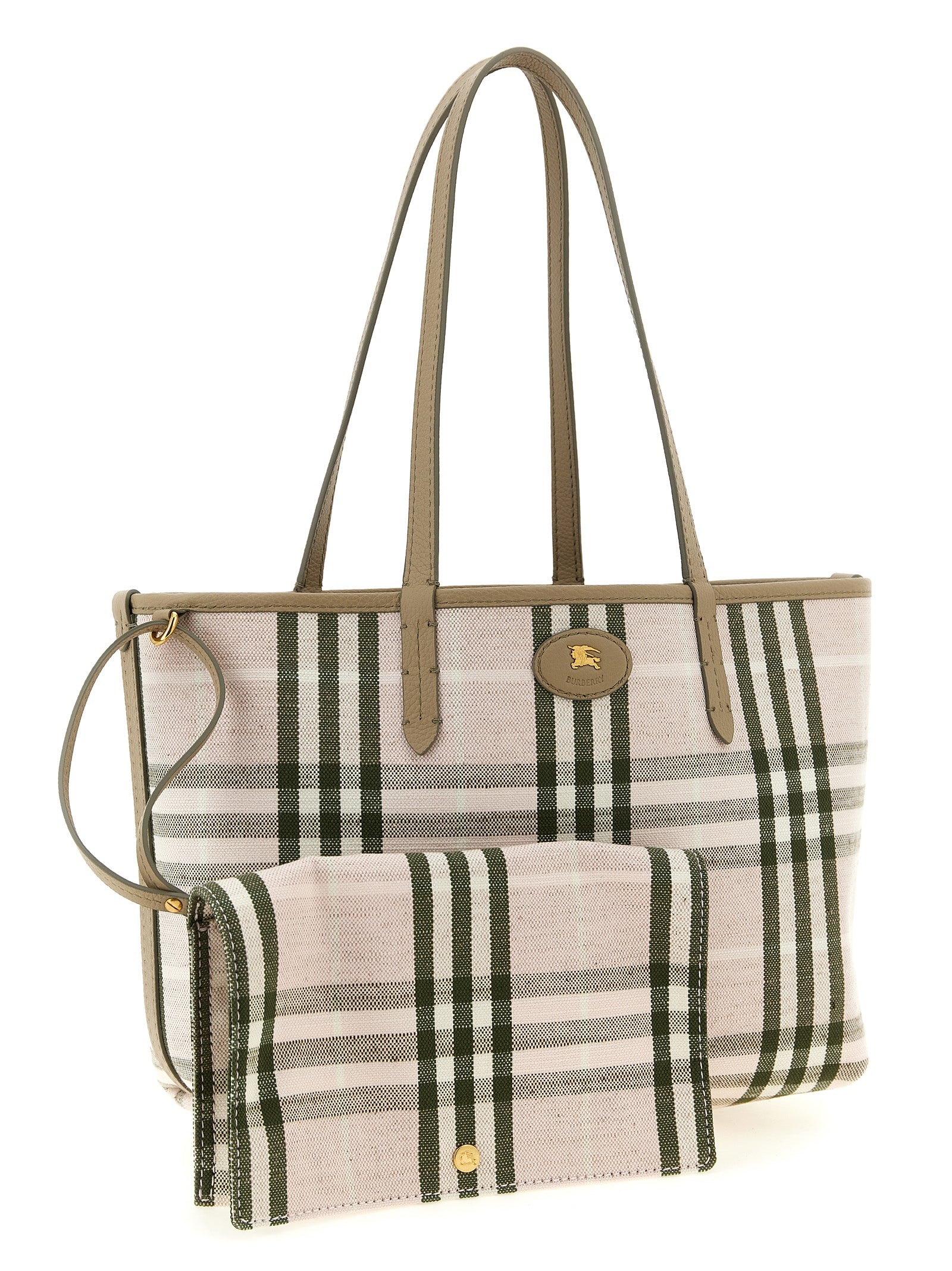 Burberry Beige Calfskin Tote Women's Bag