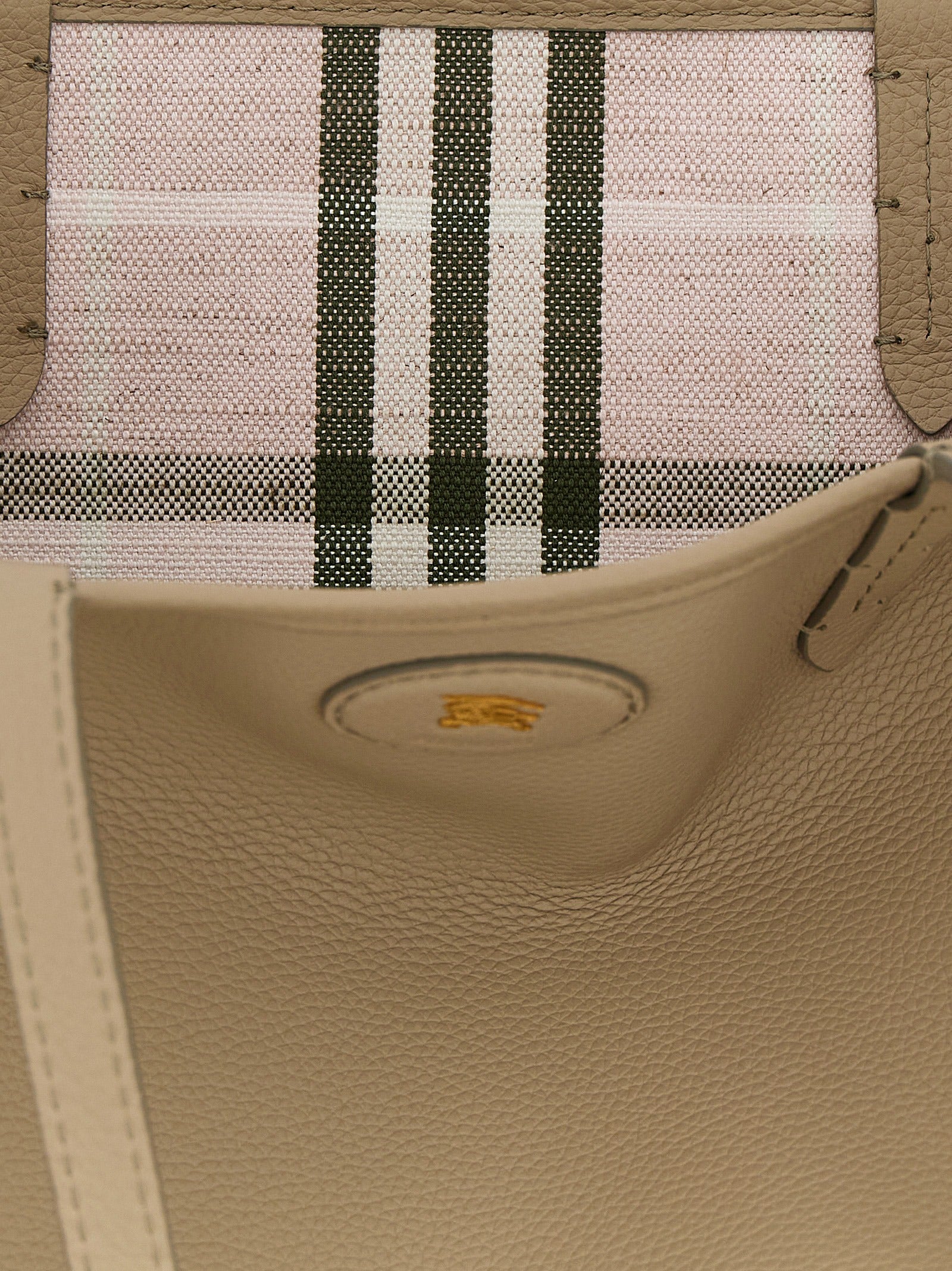 Burberry Beige Calfskin Tote Women's Bag