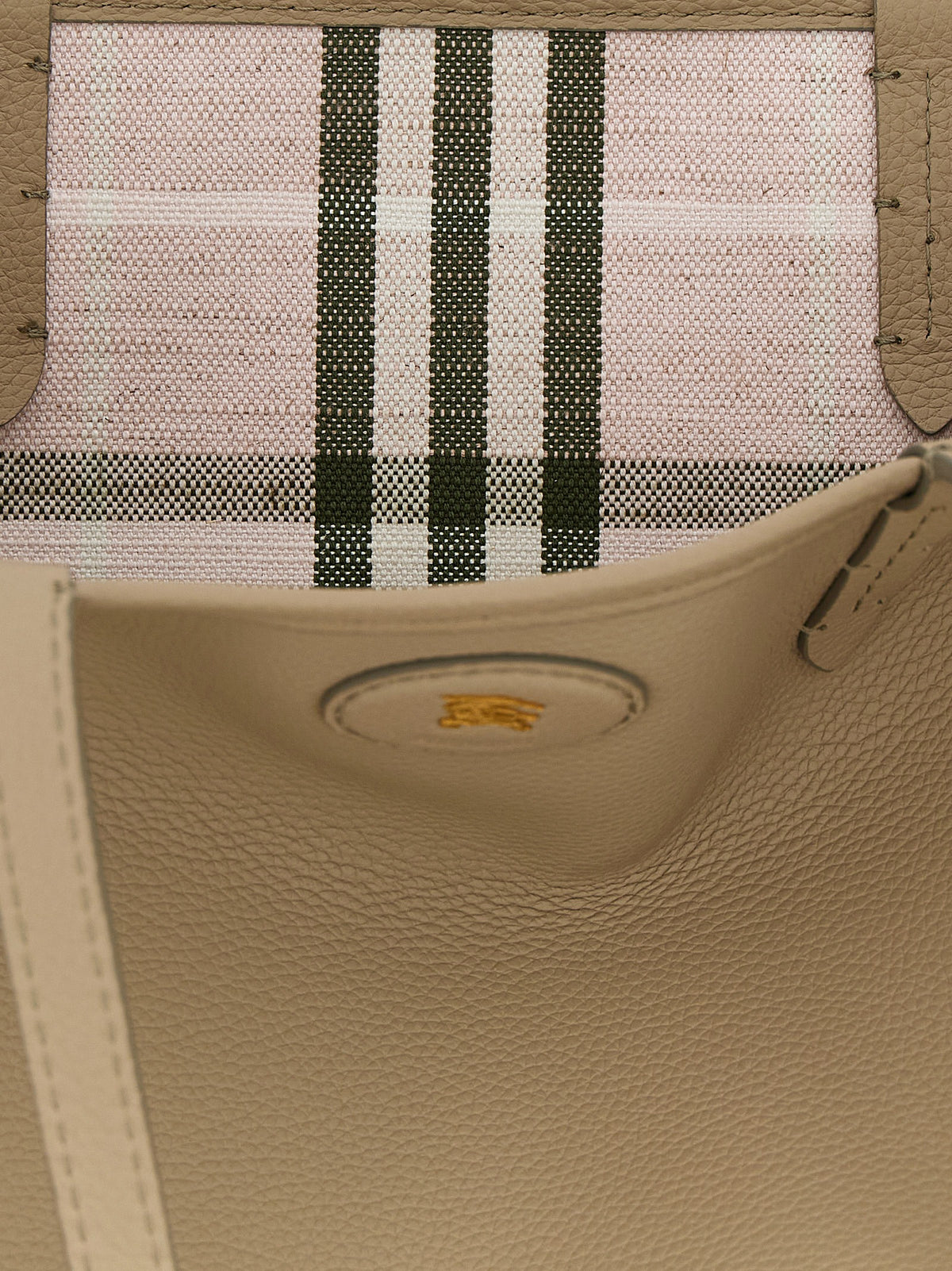Burberry Beige Calfskin Tote Women's Bag