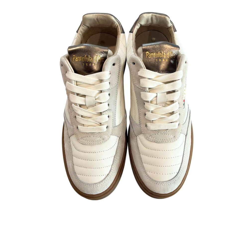 Pantofola D'Oro Beige Suede Mens Men's Sneaker