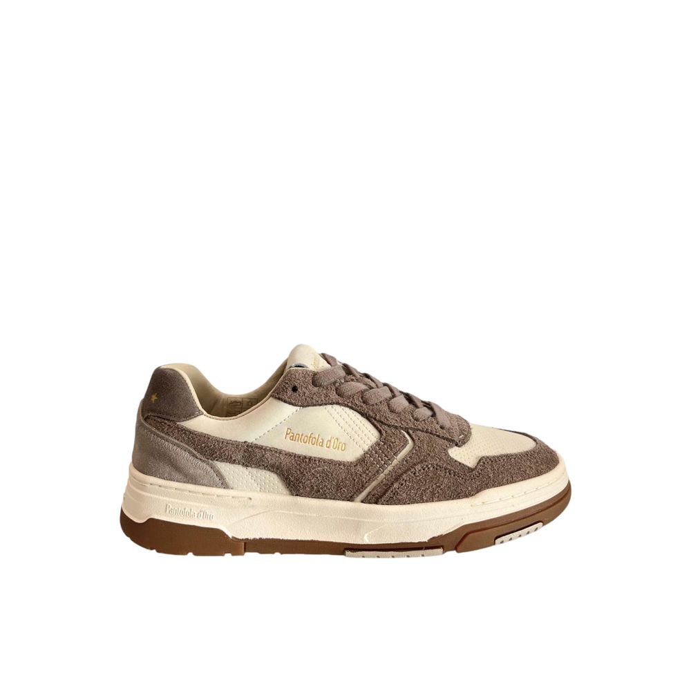 Pantofola D'Oro Grey Leather Men Men's Sneaker