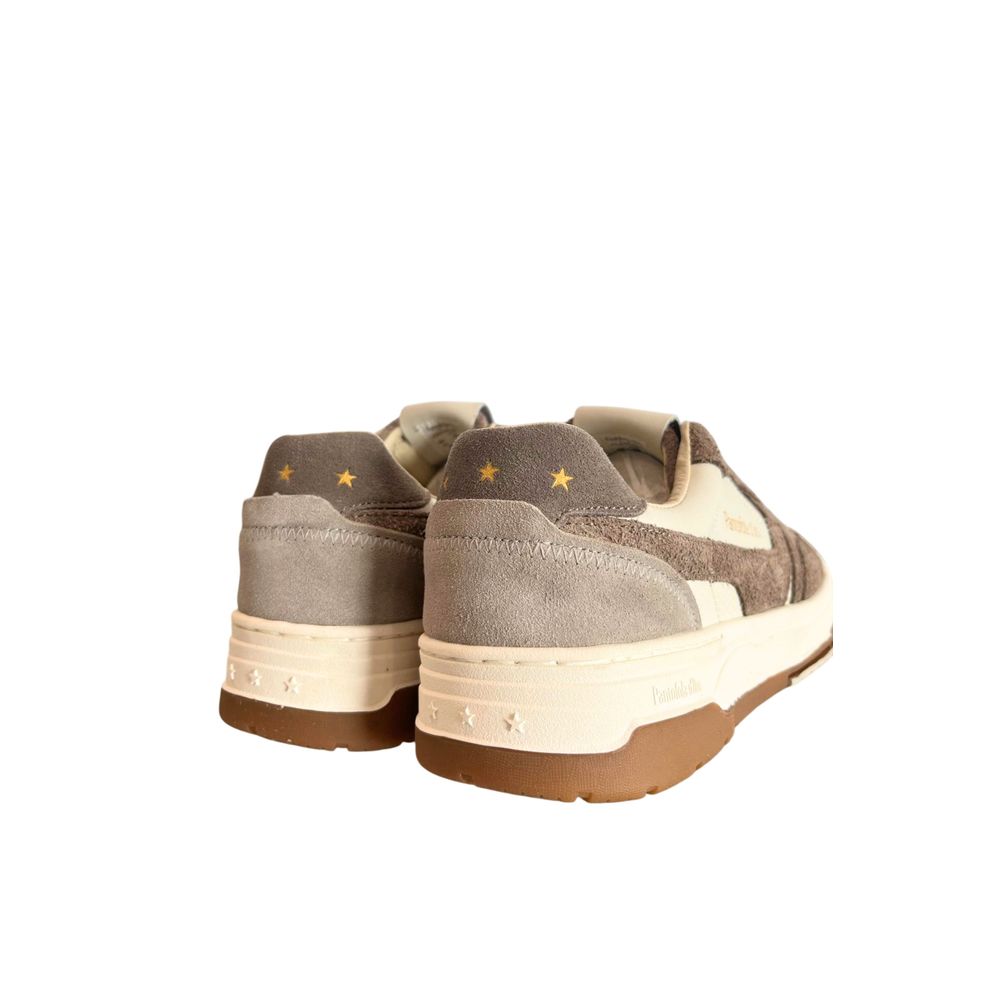Pantofola D'Oro Grey Leather Men Men's Sneaker