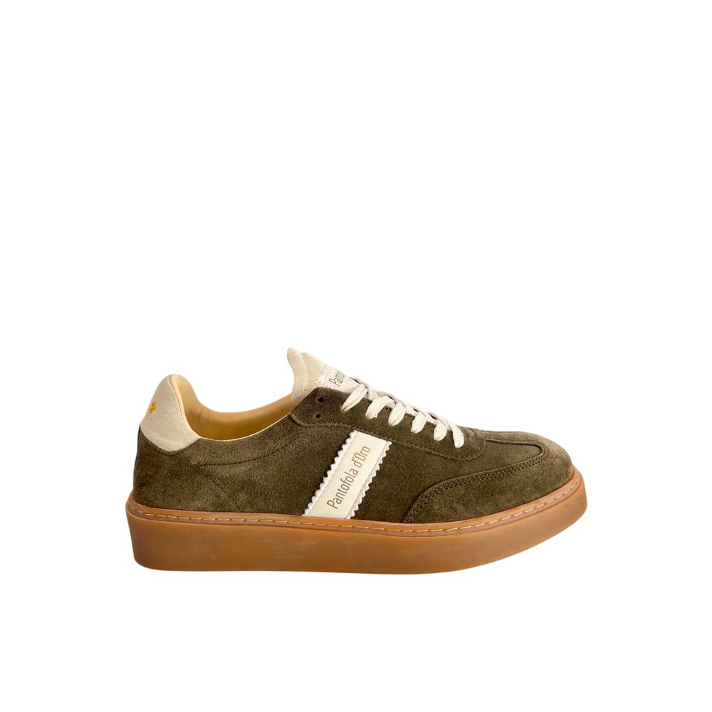 Pantofola D'Oro Green Suede Men Men's Sneaker
