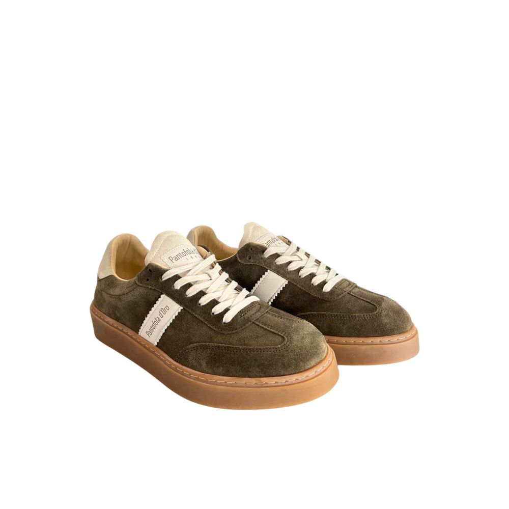 Pantofola D'Oro Green Suede Men Men's Sneaker