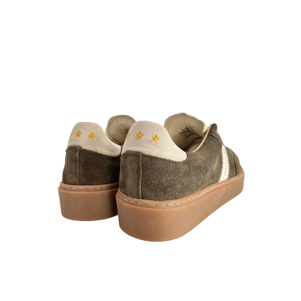 Pantofola D'Oro Green Suede Men Men's Sneaker