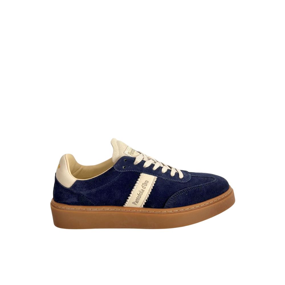 Pantofola D'Oro Blue Suede Men Men's Sneakers