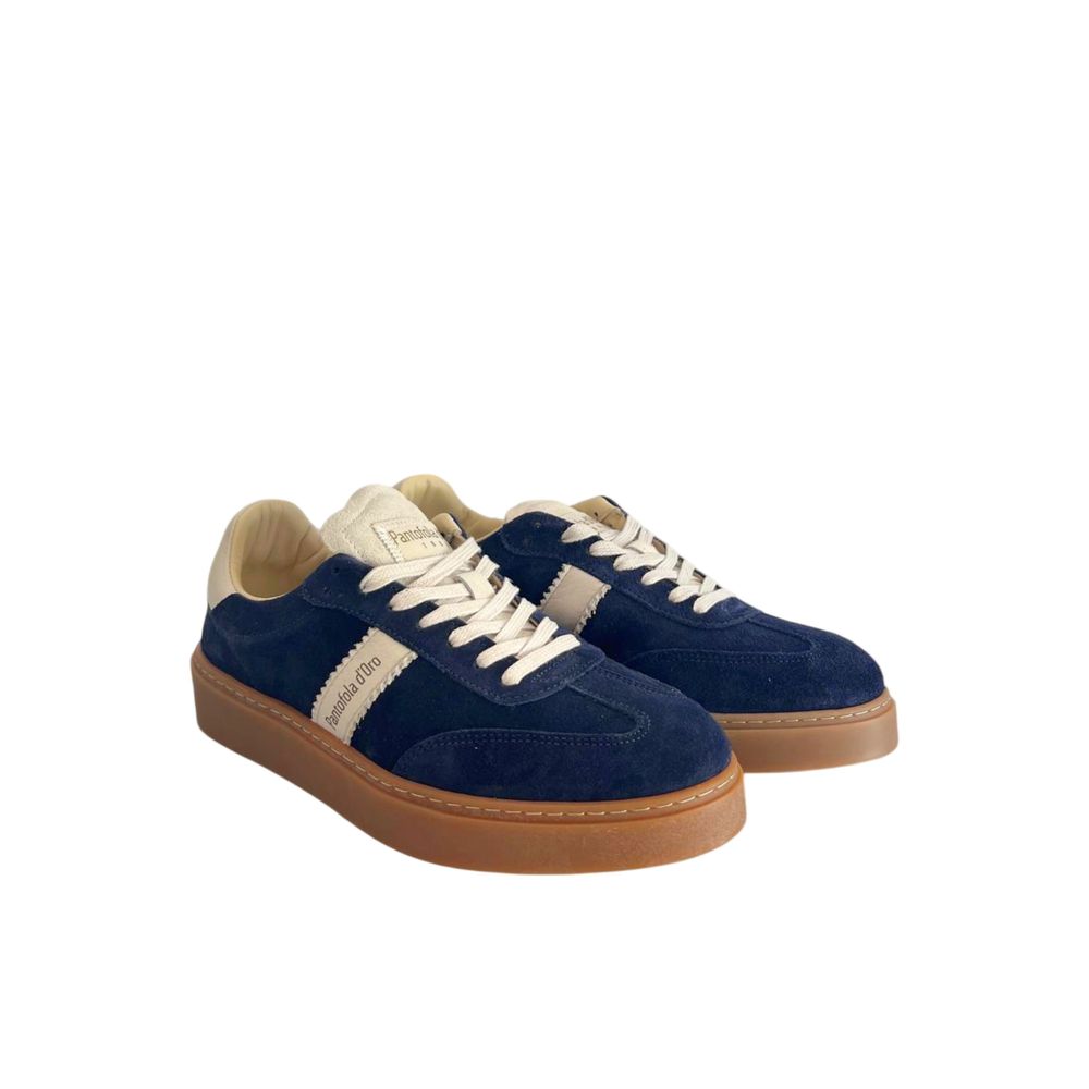 Pantofola D'Oro Blue Suede Men Men's Sneakers