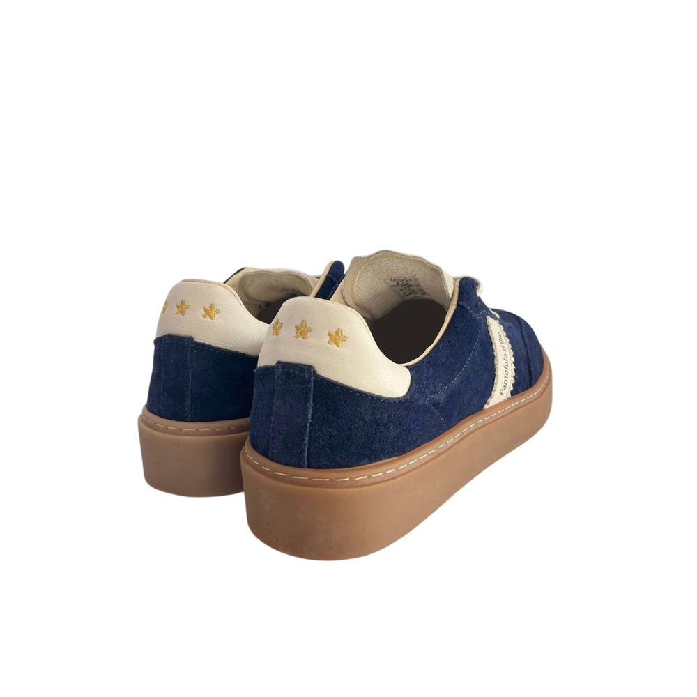 Pantofola D'Oro Blue Suede Men Men's Sneakers