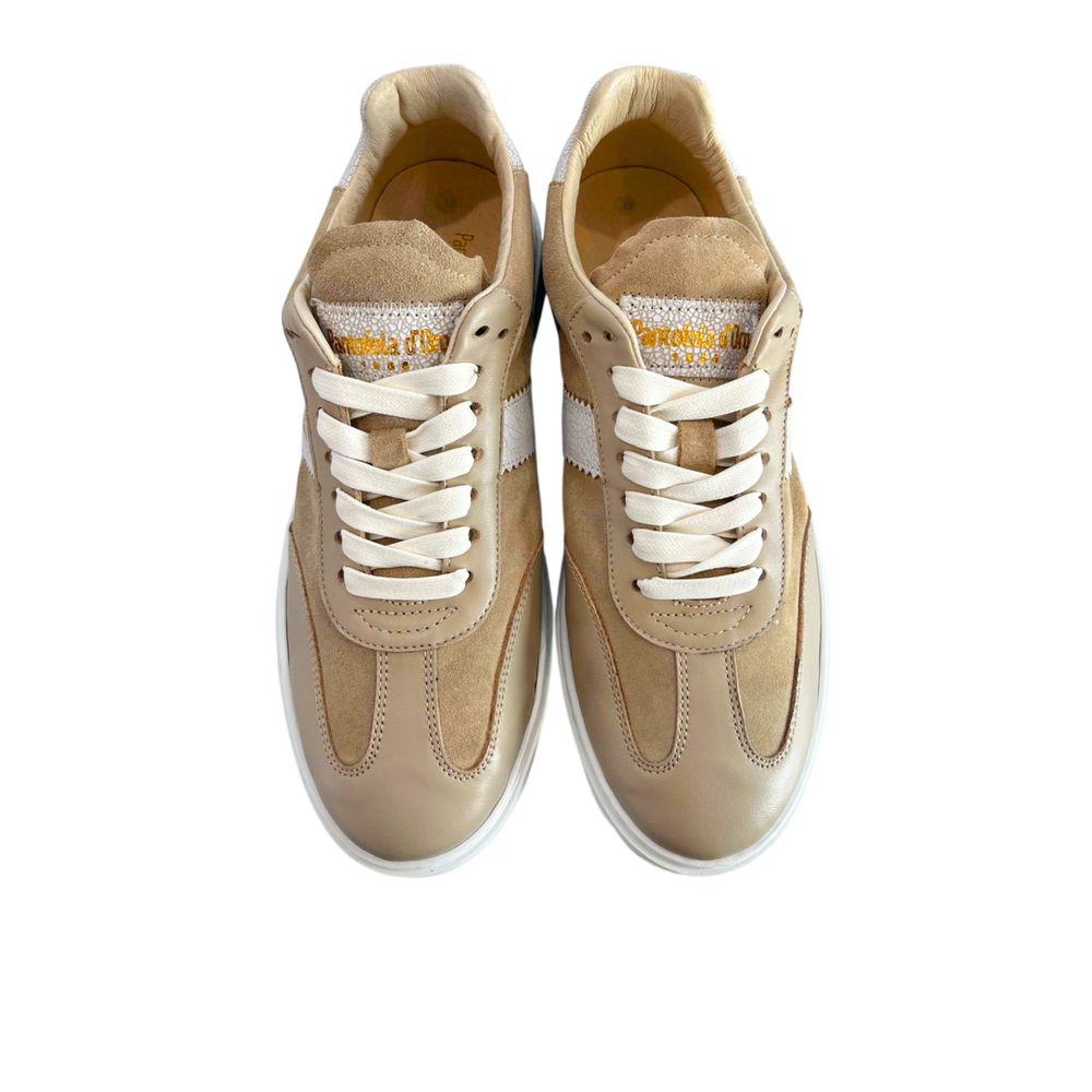 Pantofola D'Oro Beige Suede Men Men's Sneaker