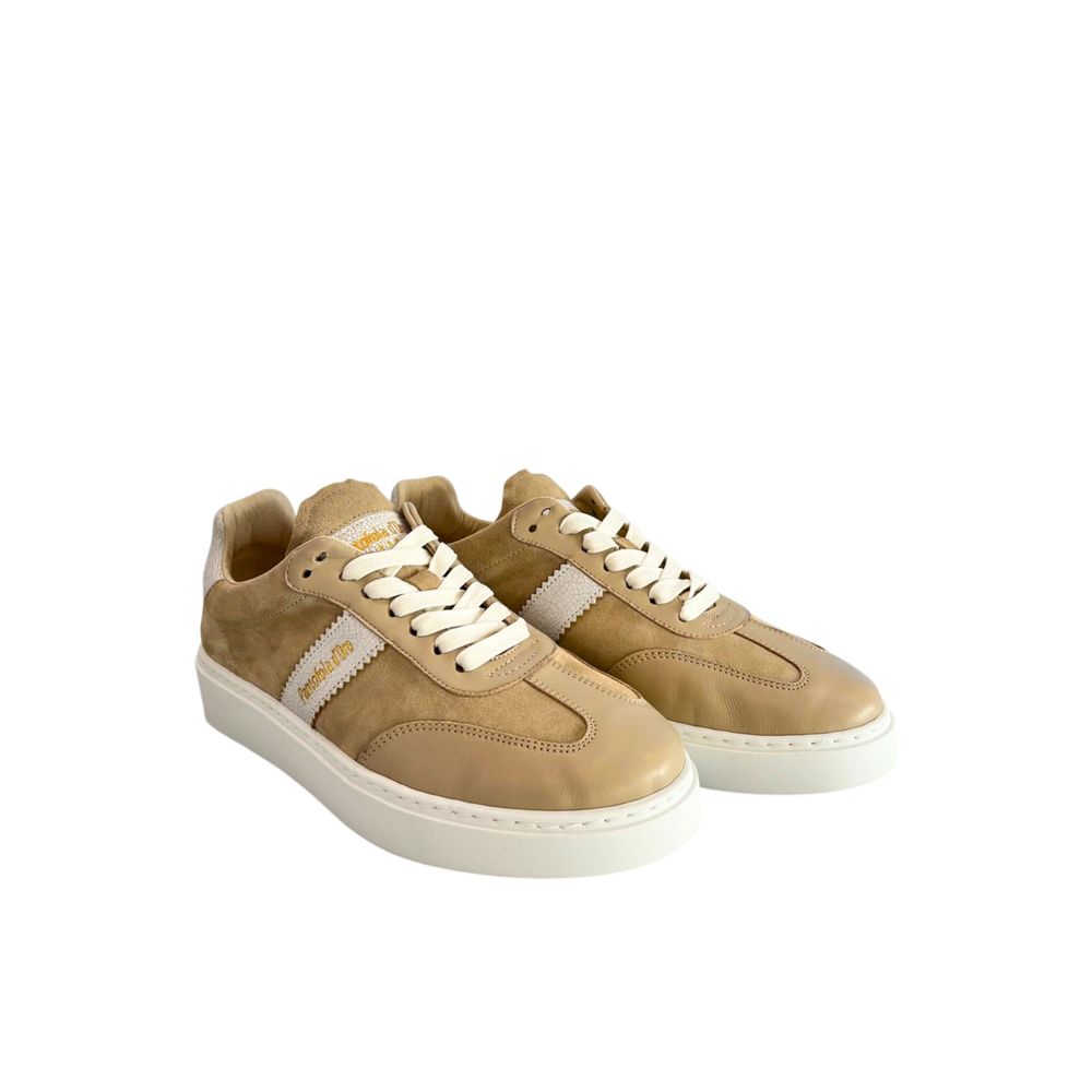 Pantofola D'Oro Beige Suede Men Men's Sneaker