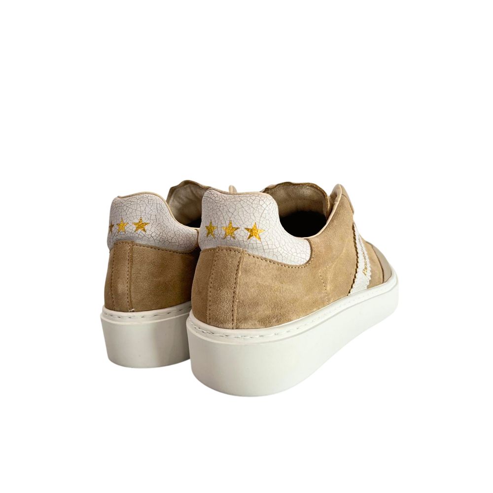 Pantofola D'Oro Beige Suede Men Men's Sneaker