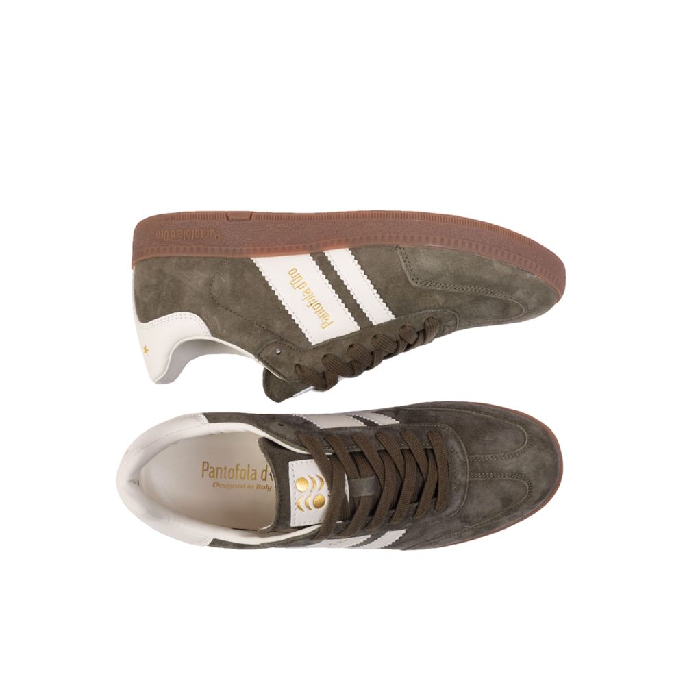 Pantofola D'Oro Green Suede Men's Men's Sneaker