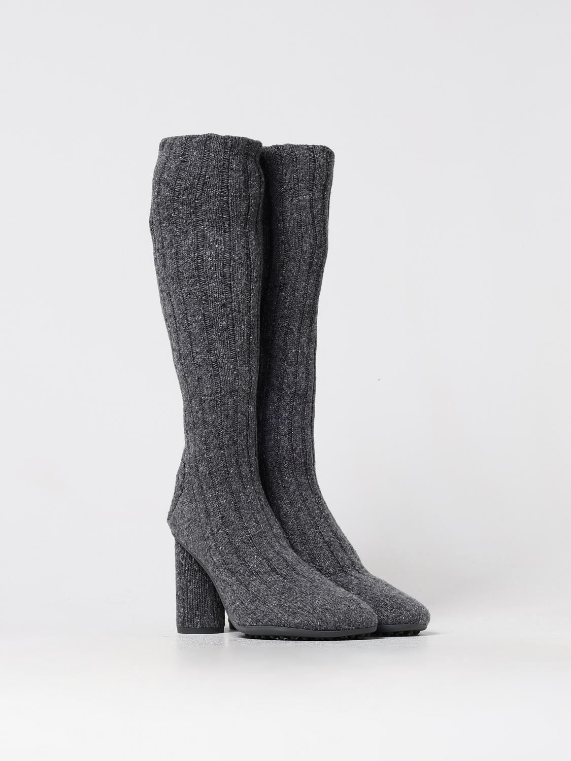 Bottega Veneta Gray Wool Over The Women's Knee