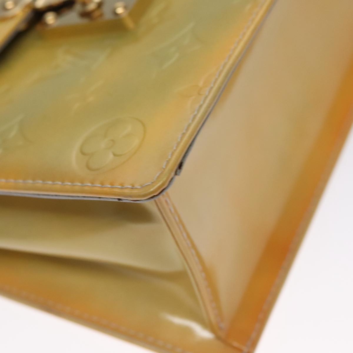 Louis Vuitton Spring Street Yellow Patent Leather Handbag (Pre-Owned)