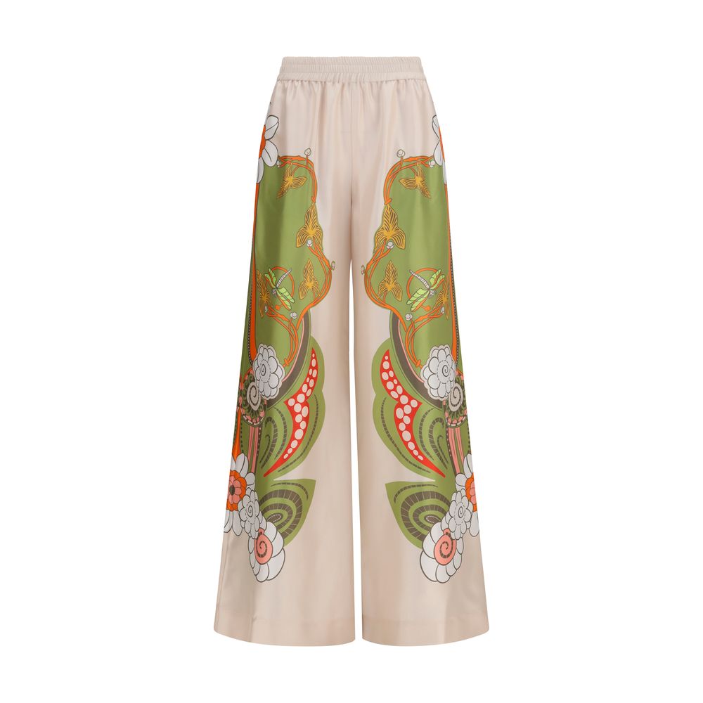 La Double J Multicolor Silk Casual Women's Pants