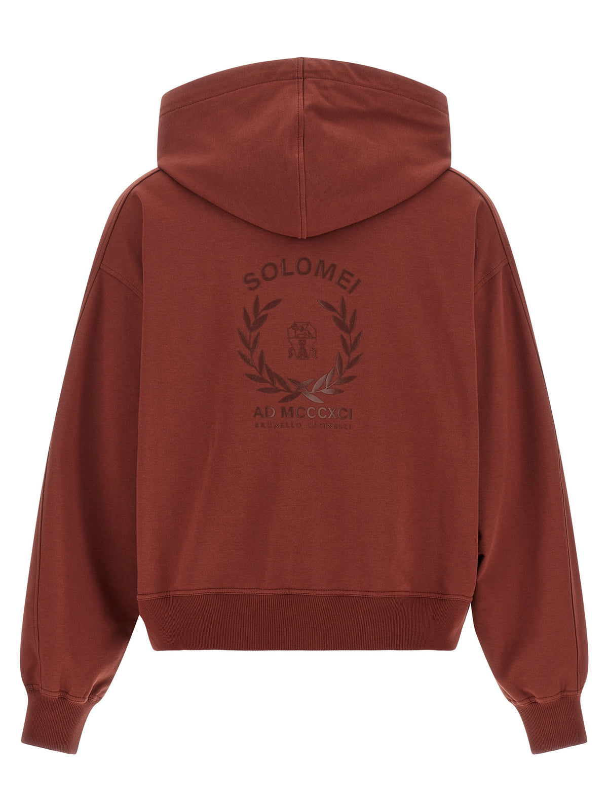 Brunello Cucinelli Bordeaux Cotton Women's Sweatshirt