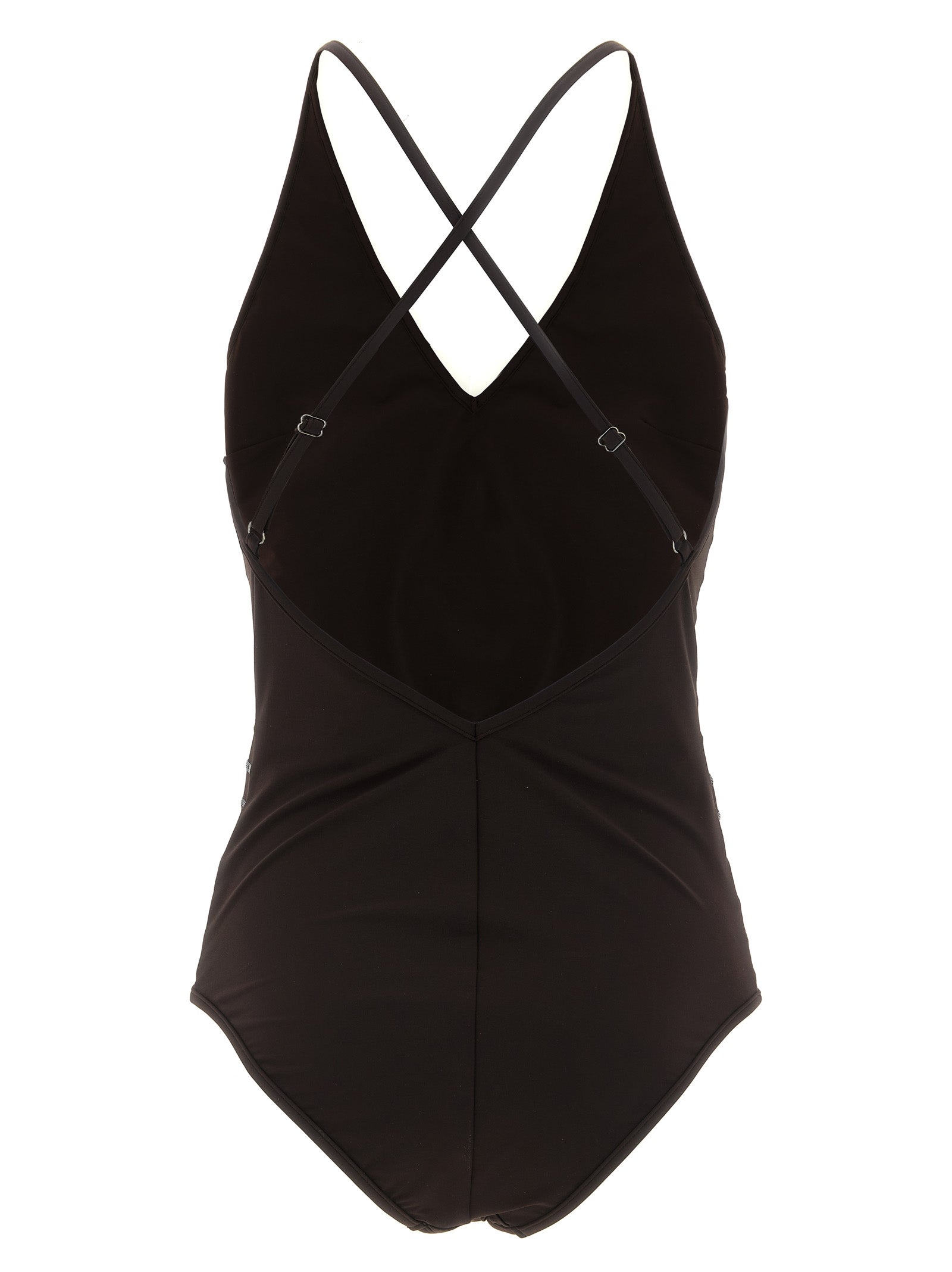 Brunello Cucinelli Brown Polyamide One-Piece Women's Swimsuit