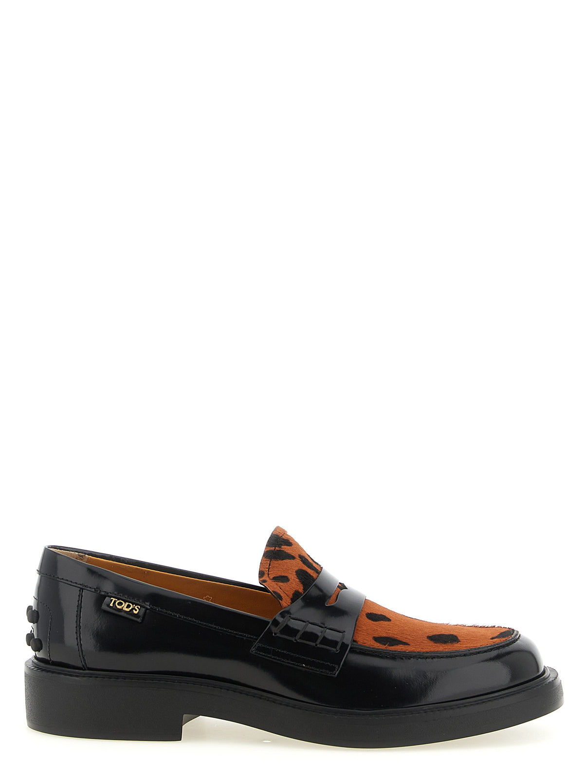 Tod's Black Calfskin Slip-On Women's Loafers