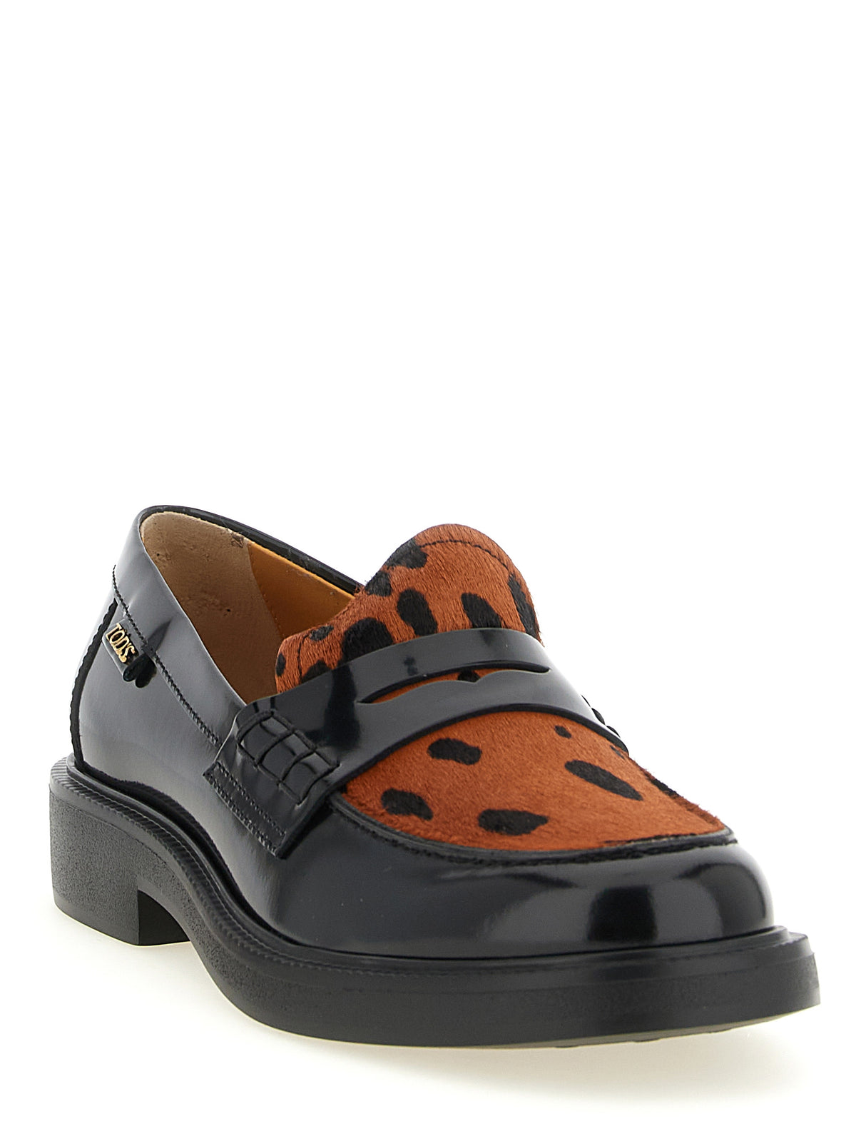 Tod's Black Calfskin Slip-On Women's Loafers
