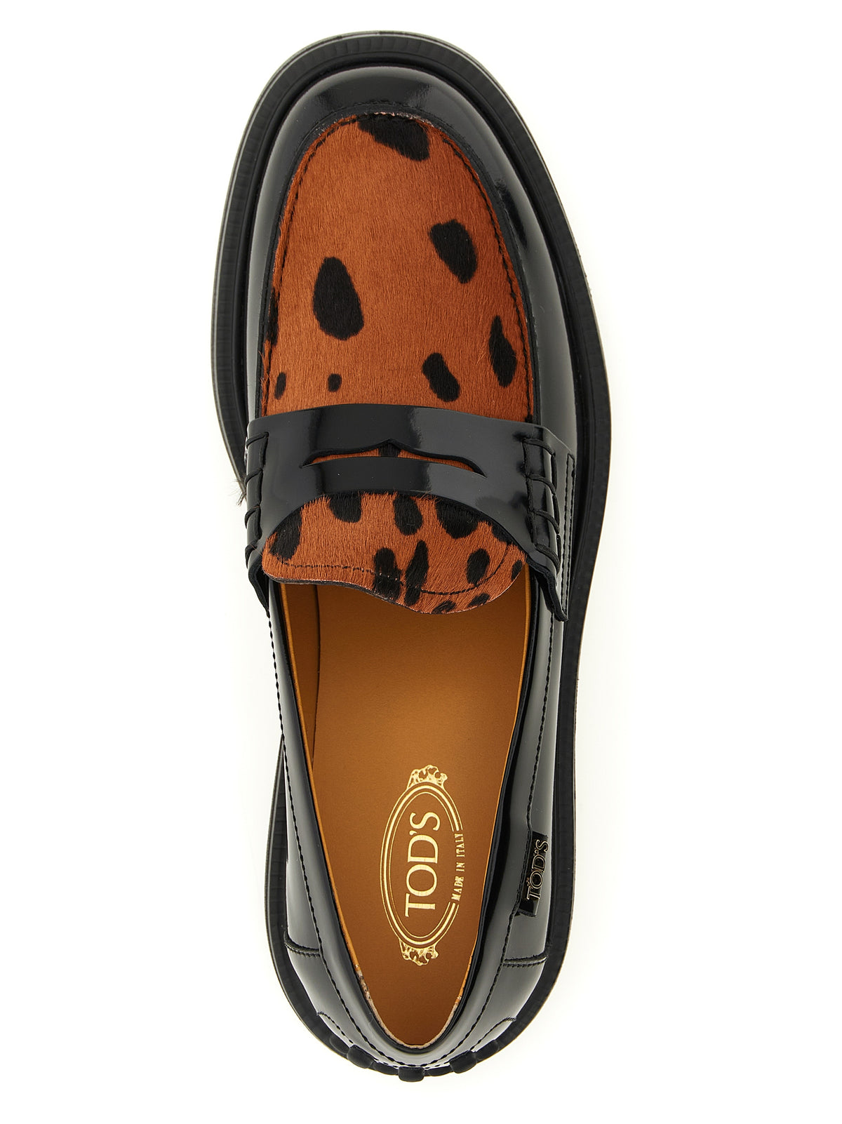 Tod's Black Calfskin Slip-On Women's Loafers