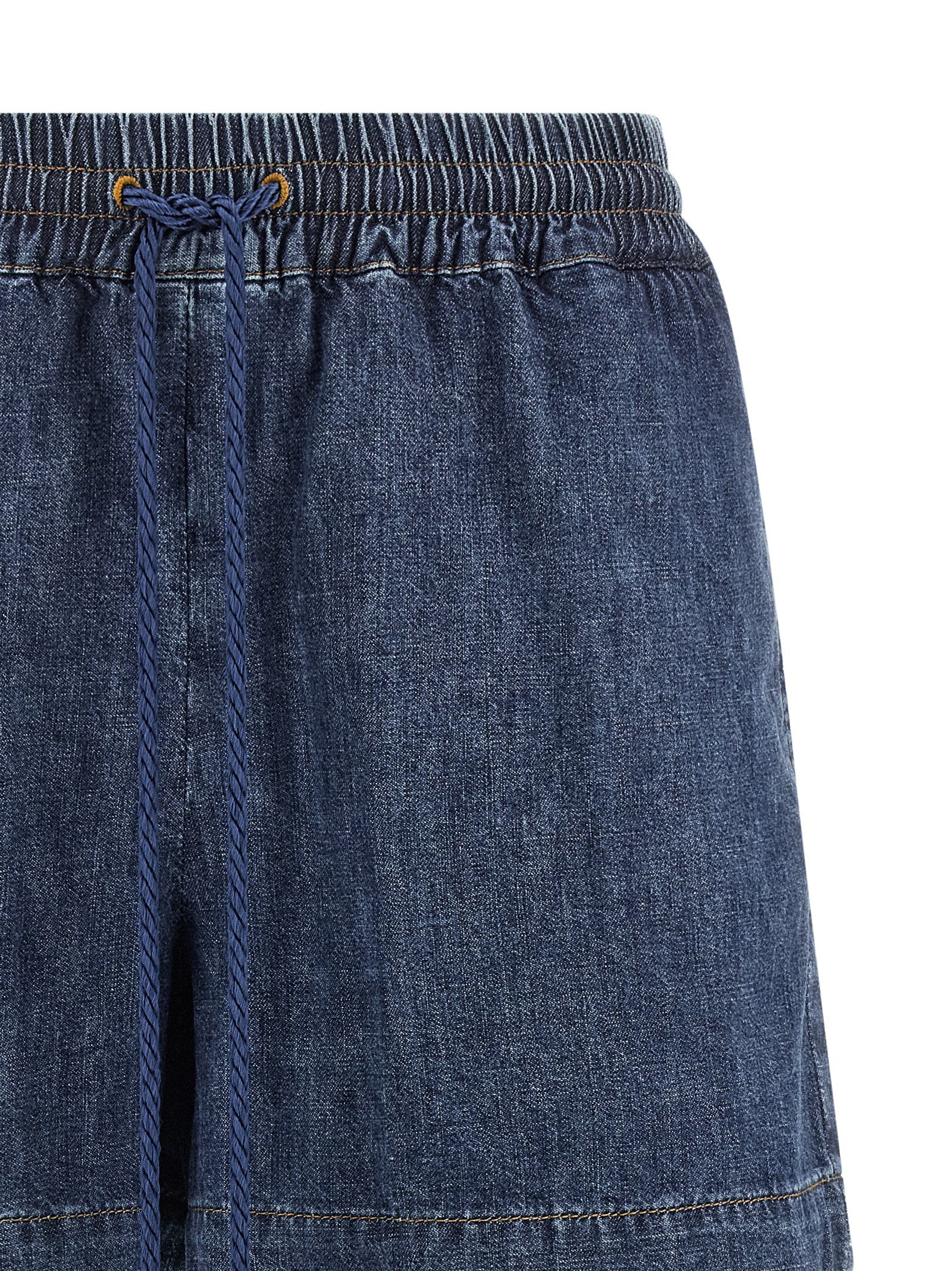 Valentino Garavani Blue Cotton Bermuda Women's Shorts