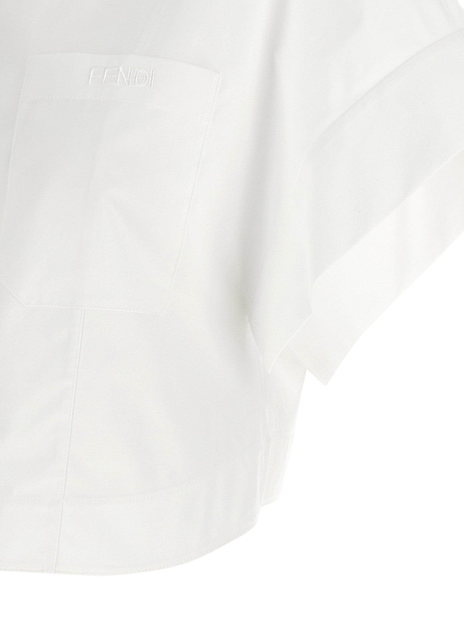 Fendi White Cotton Women's Blouse