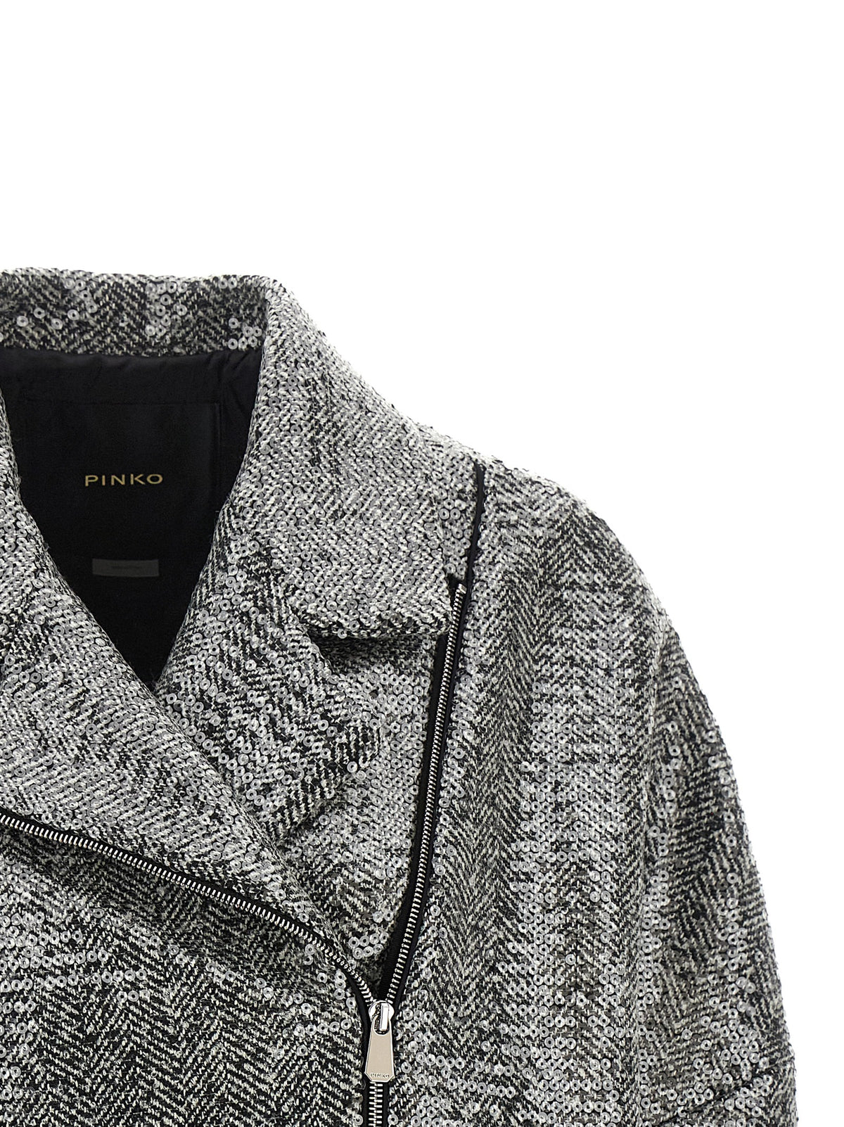 PINKO Silver Polyester Women's Bomber