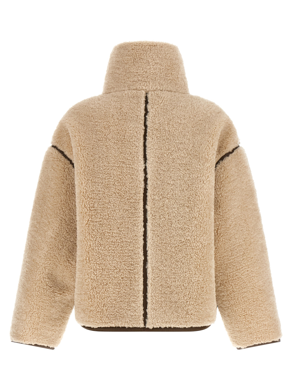 PINKO Beige Polyester Full-Length Women's Jacket