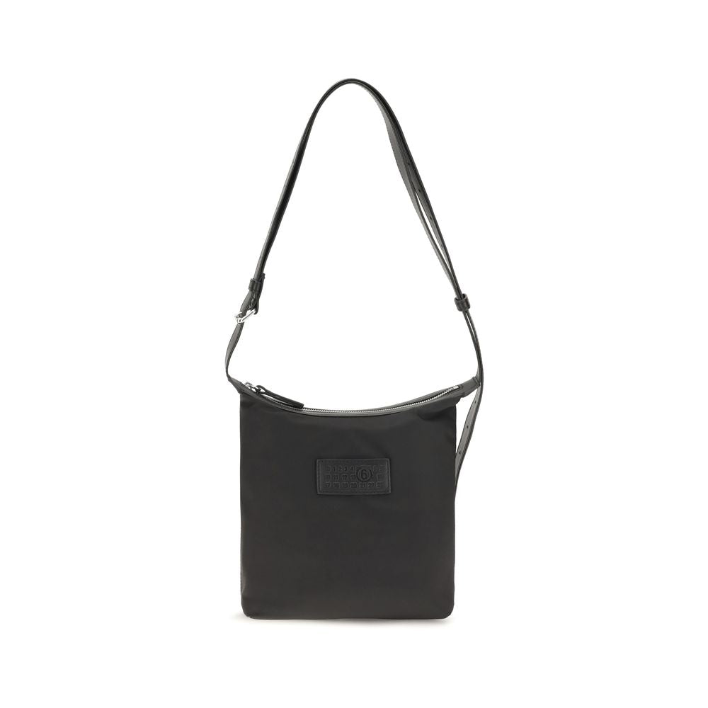 MM6 Black Nylon Shoulder Men's Bag
