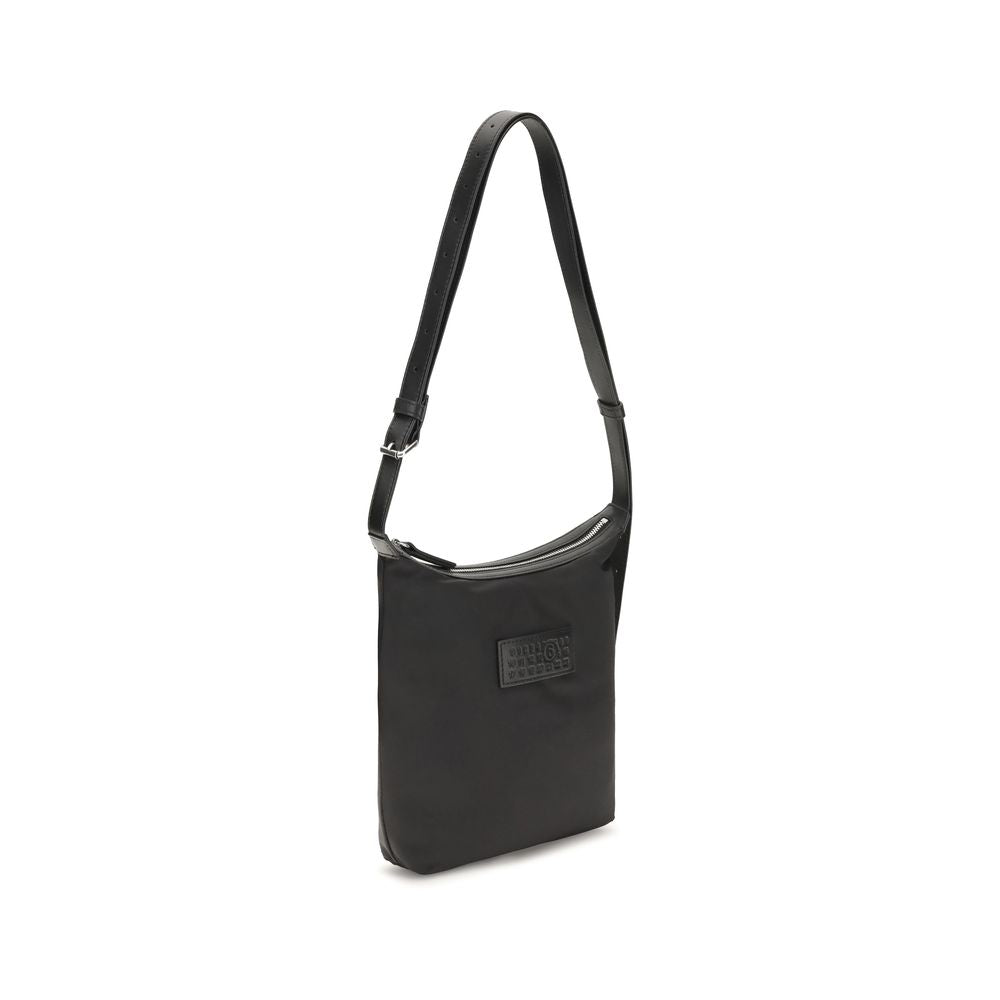 MM6 Black Nylon Shoulder Men's Bag