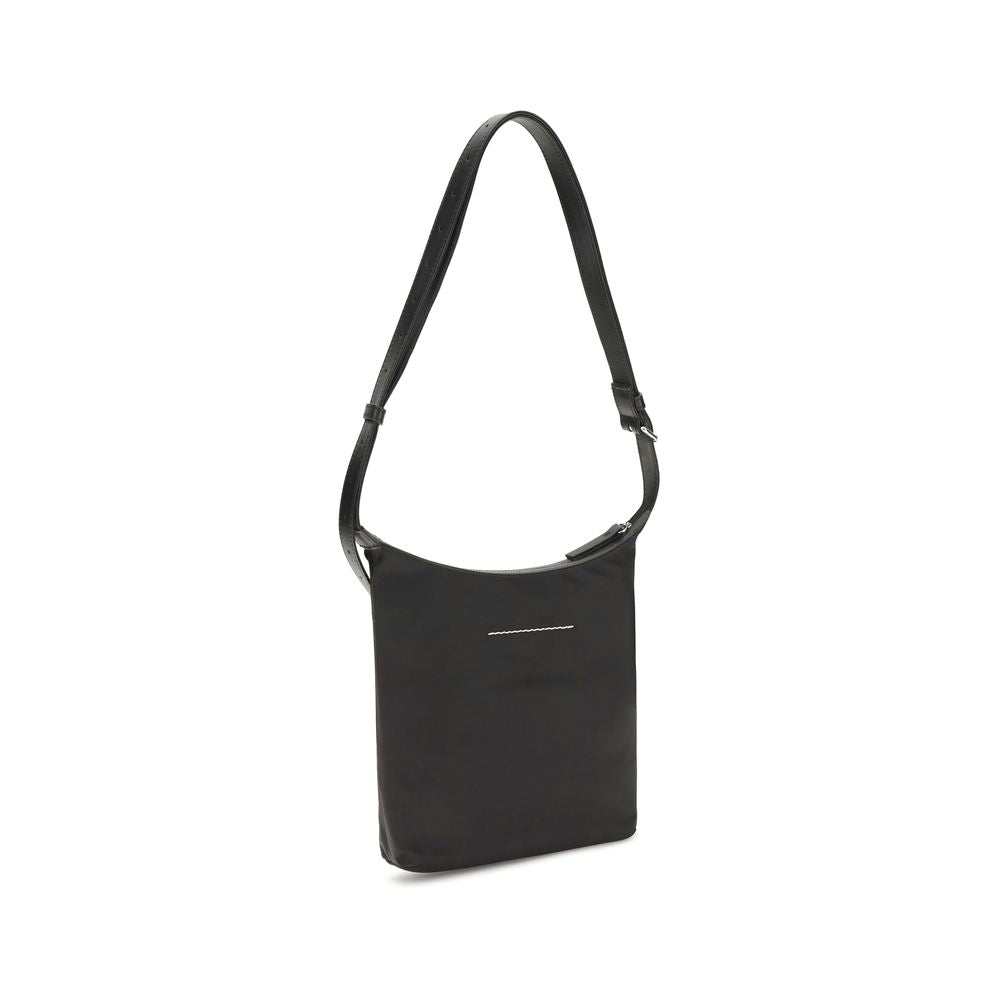 MM6 Black Nylon Shoulder Men's Bag