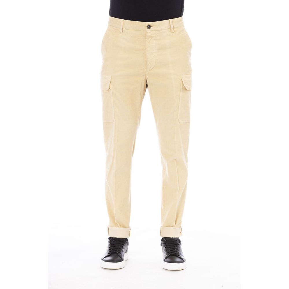 Peserico Beige Cotton Men Men's Pants