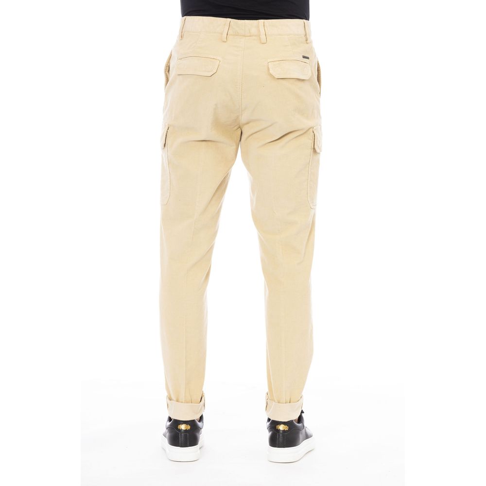 Peserico Beige Cotton Men Men's Pants