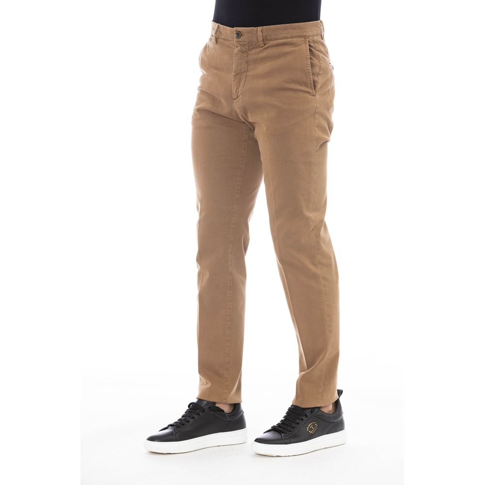 Peserico Beige Cotton Men Men's Pants