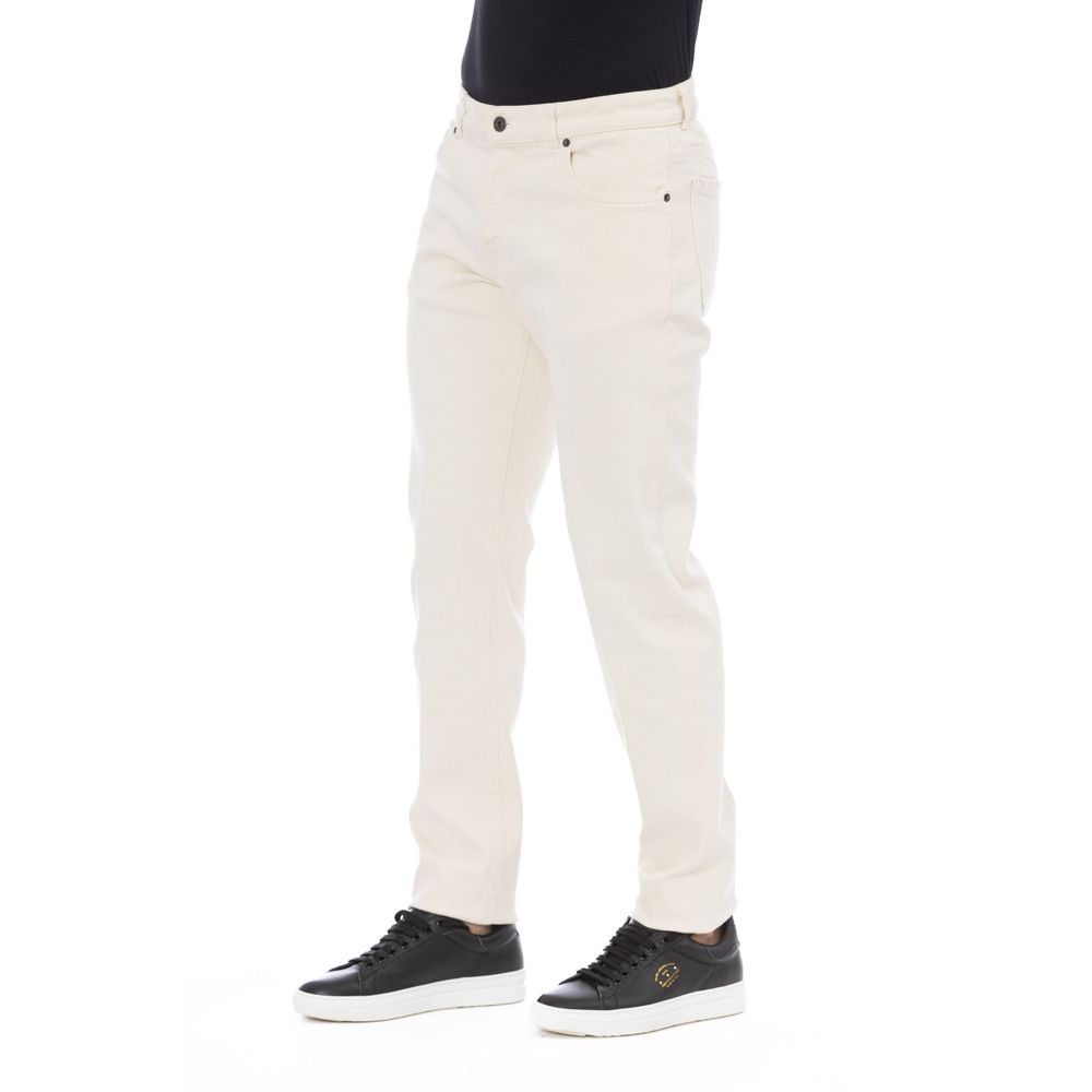 Peserico Bianco Cotton Men Men's Pant