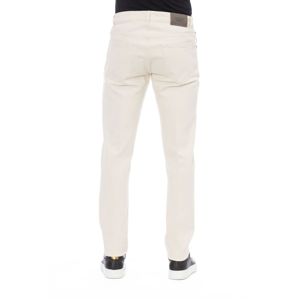 Peserico Bianco Cotton Men Men's Pant