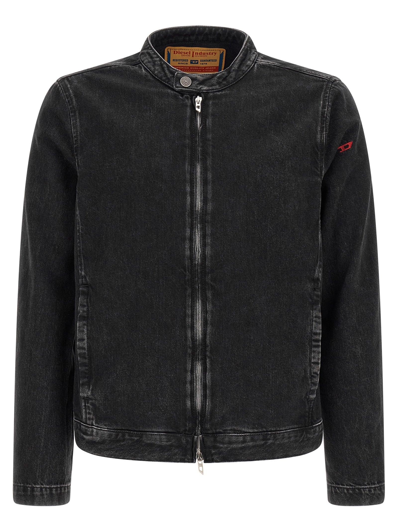 Diesel Black Cotton Denim Men's Jacket